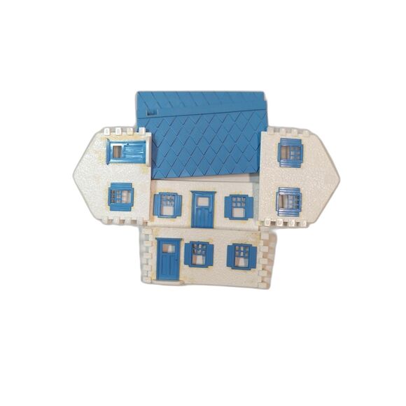 Bachmann Cape Cod House Blue/White Snap Together 1950's (Plasticville) O & S Ga. - Picture 5 of 5